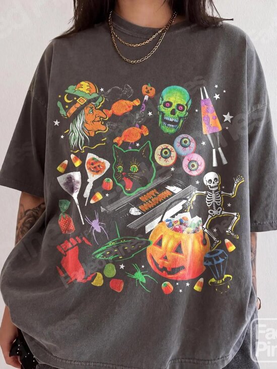 Other - 90S Halloween Nostalgia T-Shirt, Graphic Tee, S Shirt, Spooky Season